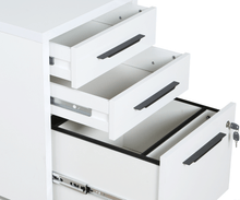 Load image into Gallery viewer, Gammel Mobile File Pedestal - White