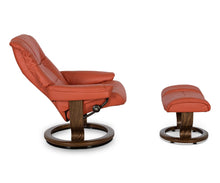 Load image into Gallery viewer, Stressless® Mayfair Recliner & Ottoman with Classic Base - Henna