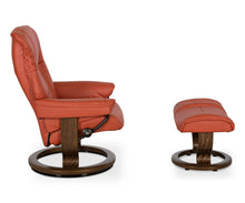 Load image into Gallery viewer, Stressless® Mayfair Recliner & Ottoman with Classic Base - Henna