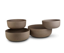 Load image into Gallery viewer, Matera Low Planter - Neutral Brown
