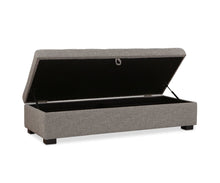 Load image into Gallery viewer, Mirak Storage Ottoman - Light Brown
