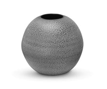 Load image into Gallery viewer, Steigen Round Vase - Black Crackle
