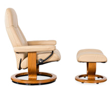Load image into Gallery viewer, Stressless® Consul Recliner &amp; Ottoman - Latte
