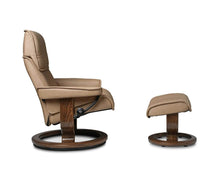 Load image into Gallery viewer, Stressless® Admiral Recliner &amp; Ottoman - Sand
