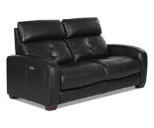Load image into Gallery viewer, Larus Leather Power Reclining Sofa - Black
