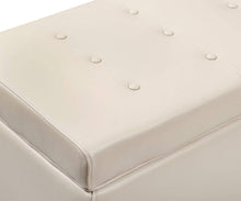 Load image into Gallery viewer, Pauline Leather Storage Ottoman
