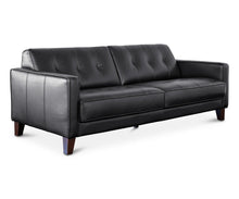 Load image into Gallery viewer, Gregata Leather Sofa - Black
