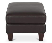 Load image into Gallery viewer, Pavel Leather Ottoman

